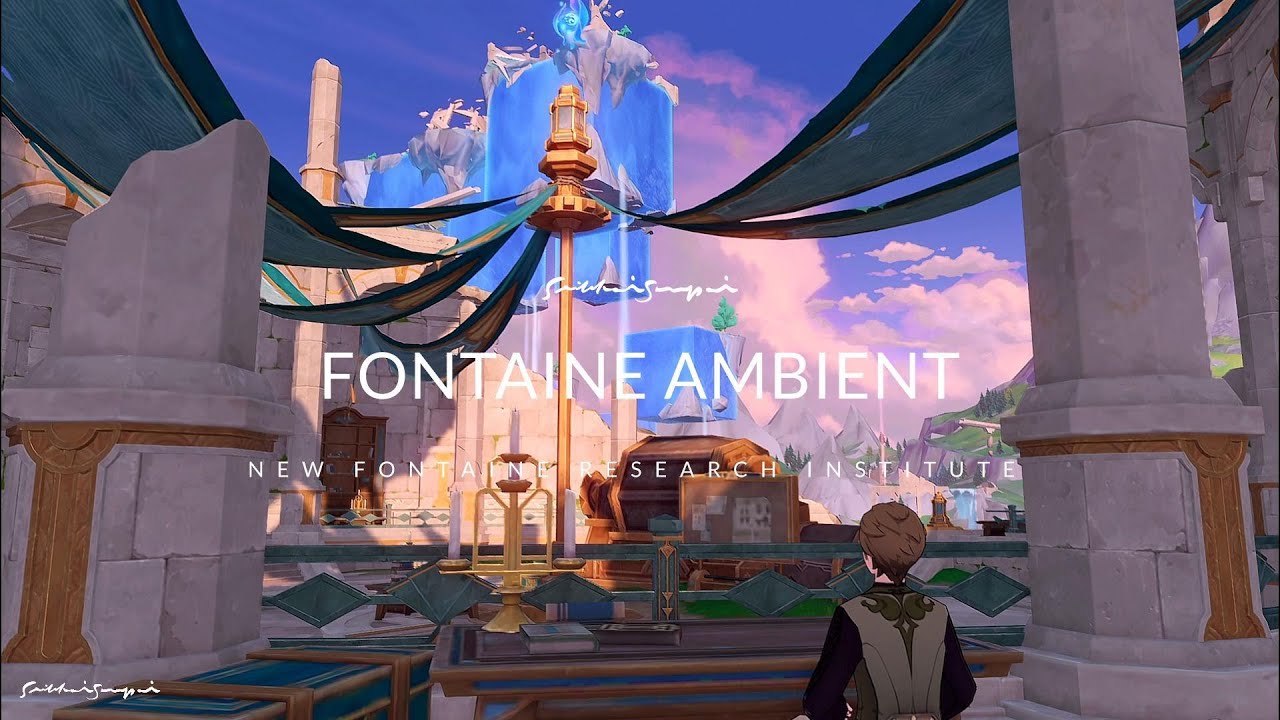 New Fontaine Research Institute Ambient Music Background Ambience Nature Sound (44Mn) Genshin Impact