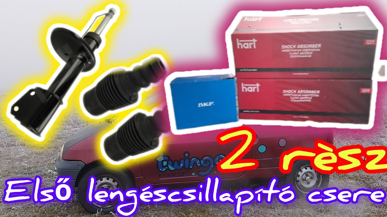 Renault Twingo első lengéscsillapító csere házilag part2 majdnem jó lett de mègse 😱