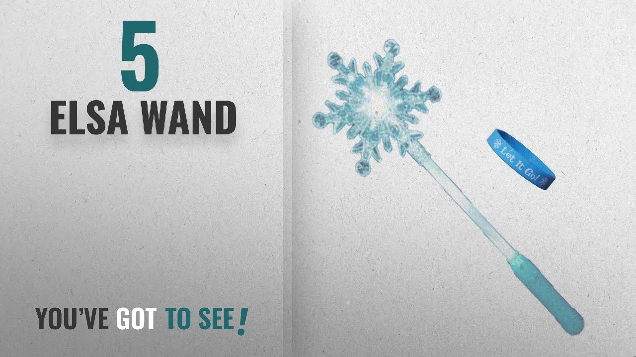 Top 10 Elsa Wand [2018]: Fairy Ice Princess Light Up Snowflake Wand and Our "Let It Go" Bracelet