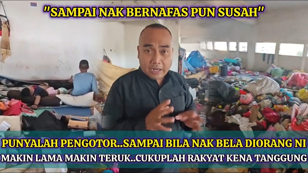 GELANDANGAN ROHINGYA CEROBOH BANGUNAN, TIDUR BERSAMA LIPAS & SERANGGA