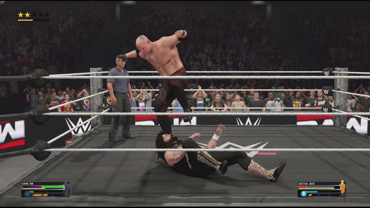This is what happens when you cross cane.And he wins.The money in bank.