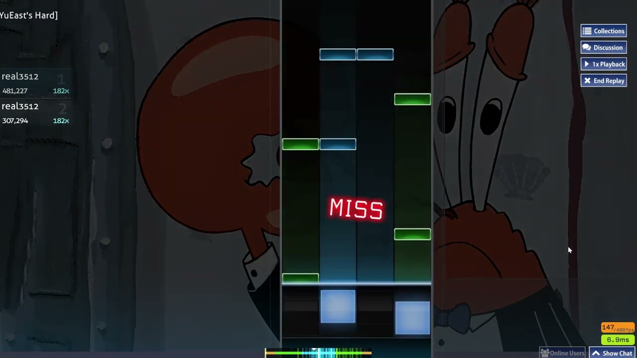 irl friend wanted me to play an osu mania ajr song so i did