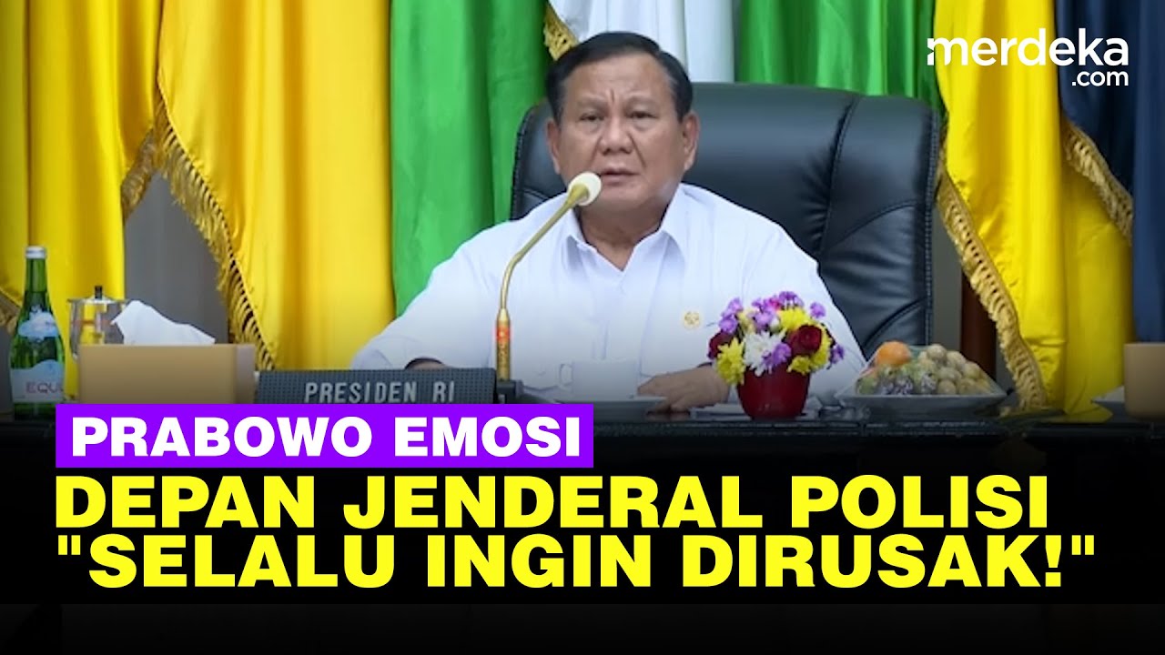 Emosi, Prabowo Depan Menteri Tito Singgung 'Musuh' Negara: Indonesia Selalu Ingin Dirusak!