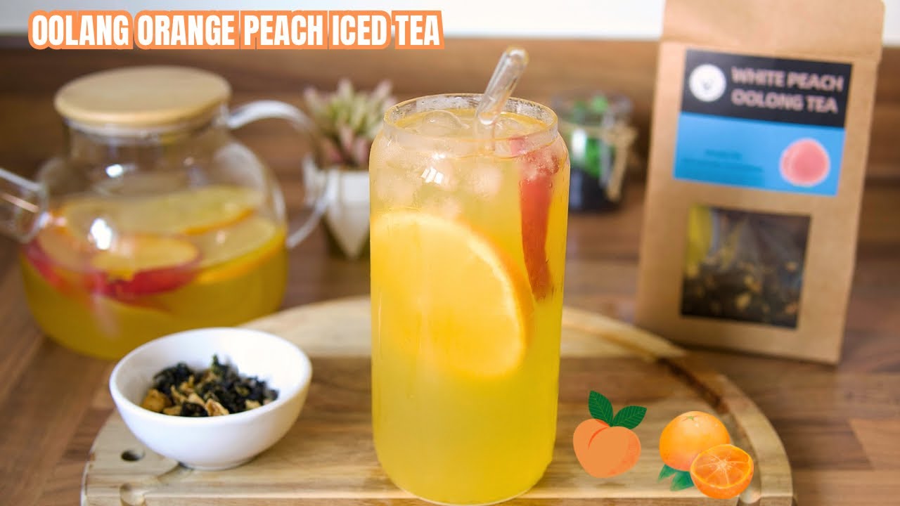 Refreshing Orange Peach Oolong Iced Tea ft.Hangfling Tea