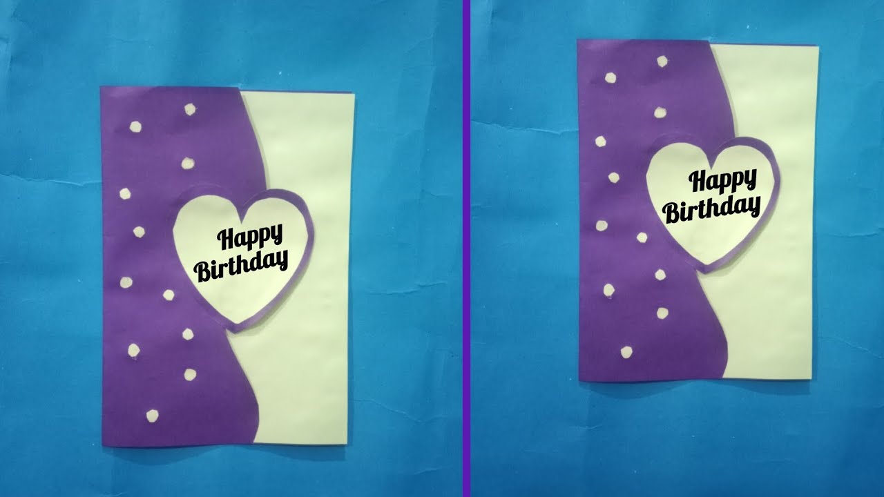Birthday card idea 2026 | Easy and beautiful ❤️ #craft #diy #birthdaycardideas 