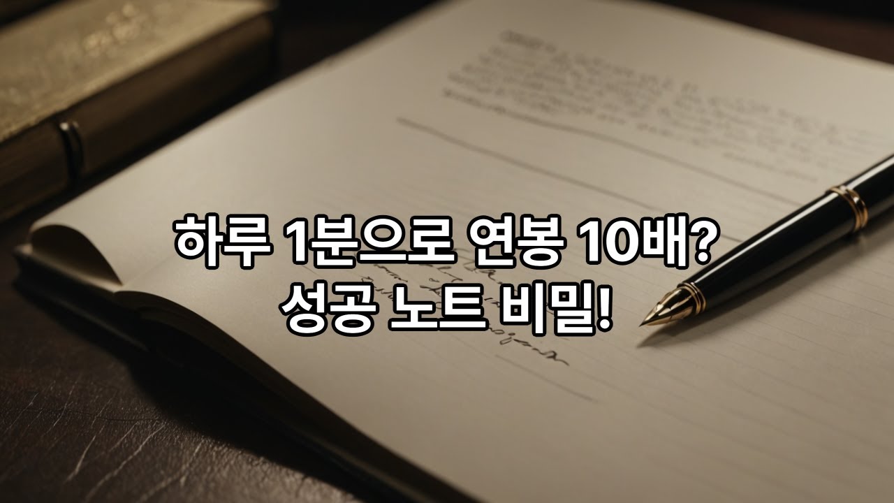 자기 전 '이것'을 적었더니 통장이 폭발했습니다 (소름 돋는 효과)
