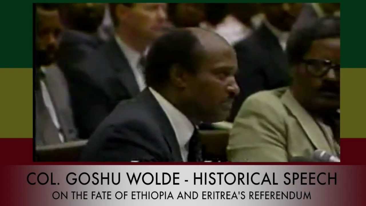 Colonel Goshu Wolde - Historical Speech