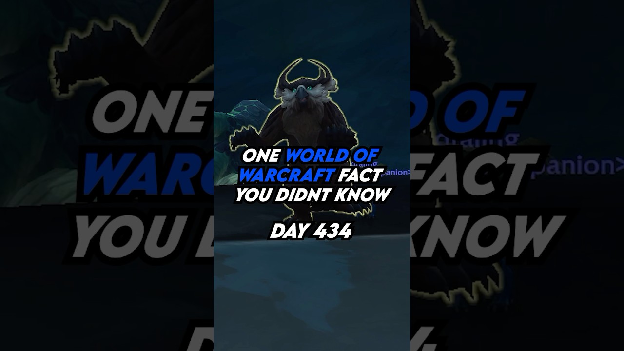 Вот один факт о мире Warcraft, о котором вы не знали! День 434 #warcraft #worldofwarcraft