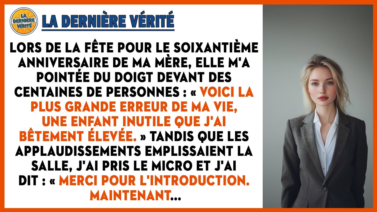 À La Fête, Ma Mère M'a Traitée D'inutile À Cause De Ma Carrière, Alors Je Lui Ai Montré Qui Détenait