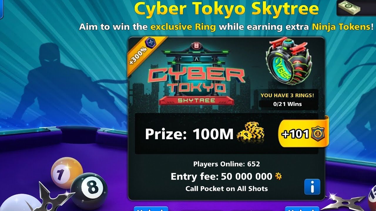 CYBER TOKYO SKYTREE😱 EVENT 8 BALL POOL