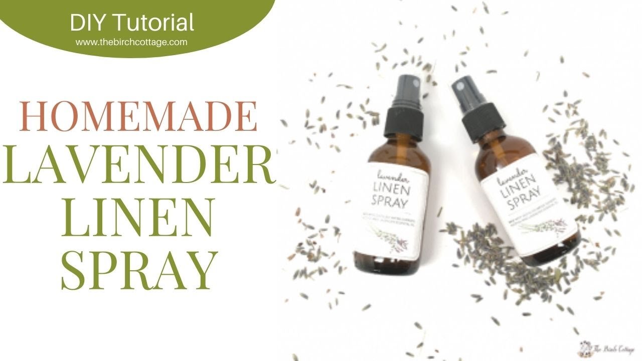 Homemade Lavender Linen Spray - Spray your bed pillow for a good night's sleep!