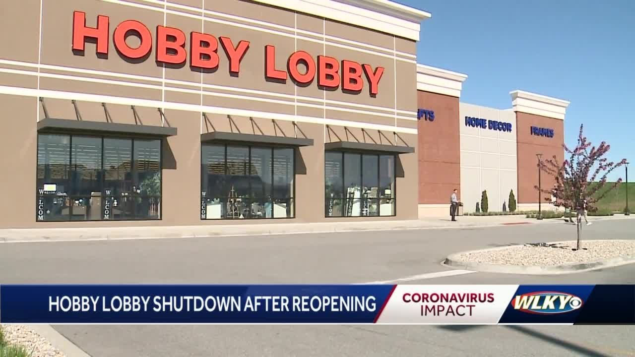 Hobby Lobby forced to shutdown after reopening