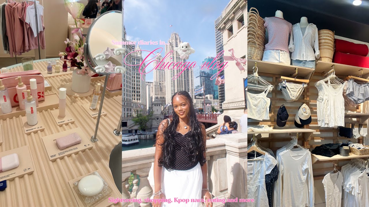 🪽⋆♡ Summer diaries in Chicago | sightseeing, shopping, kpop nara, eating and more) 