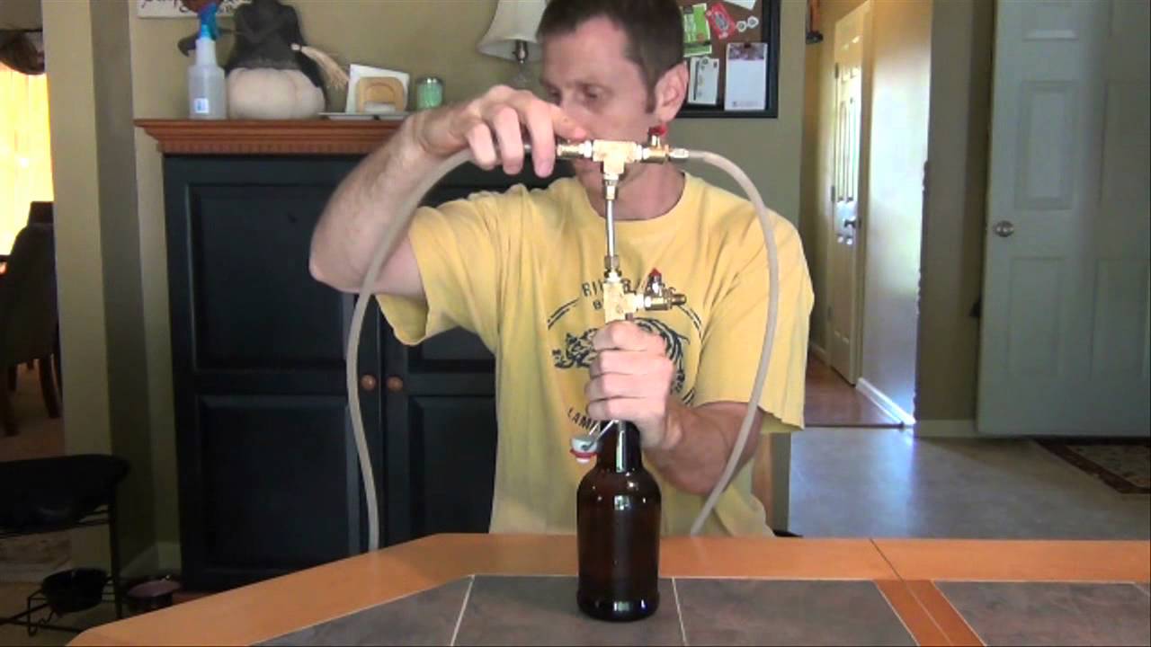How to Counter Pressure Fill a Bottle of Beer