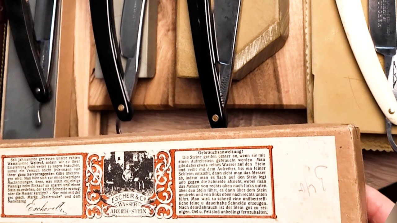 Заточил подпищику группу бритв Wade & Butcher Scheffield Solingen 14 на японских натуральных камнях