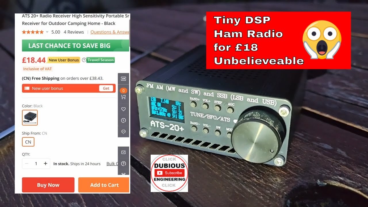 DuB-EnG: ATS-20+ Plus - A tiny DSP all mode Ham Radio Receiver for £18 - OMG! - AND IT WORKS! PU2CLR