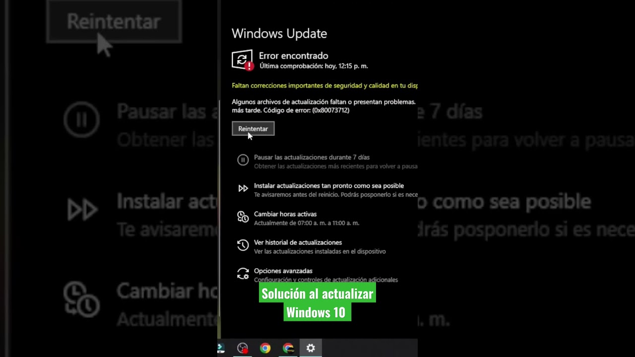 Soluci&oacute;n al actualizar Windows 10 #windows10 #actualizar #update #computer