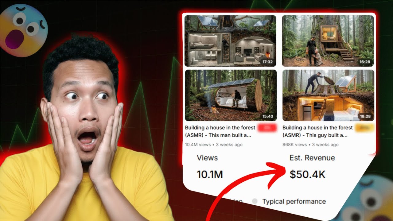 Tembus $50.000 dalam 23 Hari! Cara Bikin Video ASMR Solo Survival Camping (Full AI Tutorial)