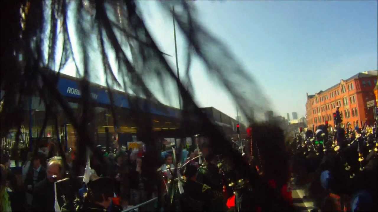 Extreme Sport - Massed Pipe Band - as captured on Drift HD170 Feather Bonnet Cam