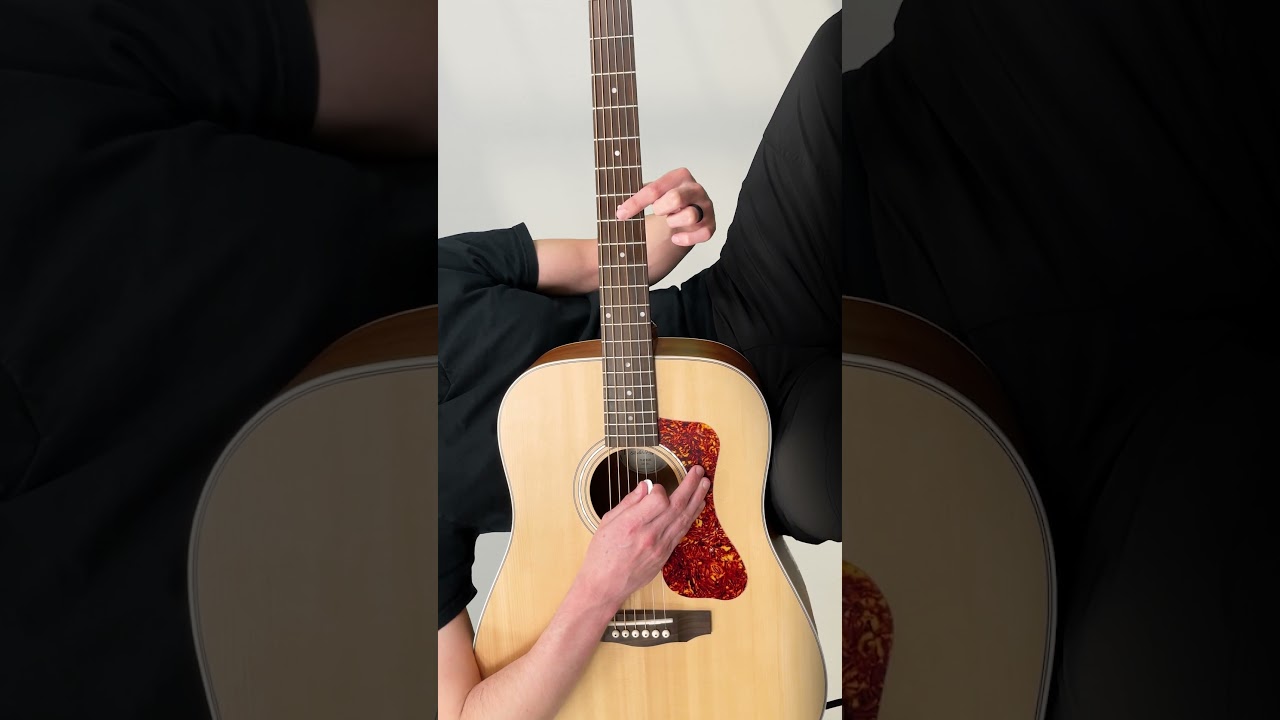 Easy B minor chord Bm #guitar #guitarchords #guitarlesson #guitartutorial
