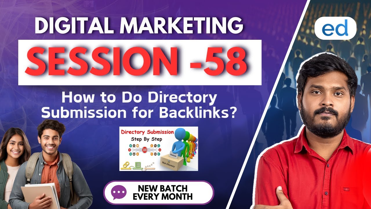 How to Do Directory Submission for Backlinks? | Digital Marketing Course 2025 | Edurself
