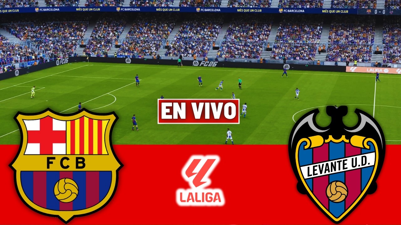 🔴 BARCELONA vs LEVANTE UD EN VIVO 🏆 LALIGA EA SPORTS 2026 Full Match Simulation PES 26