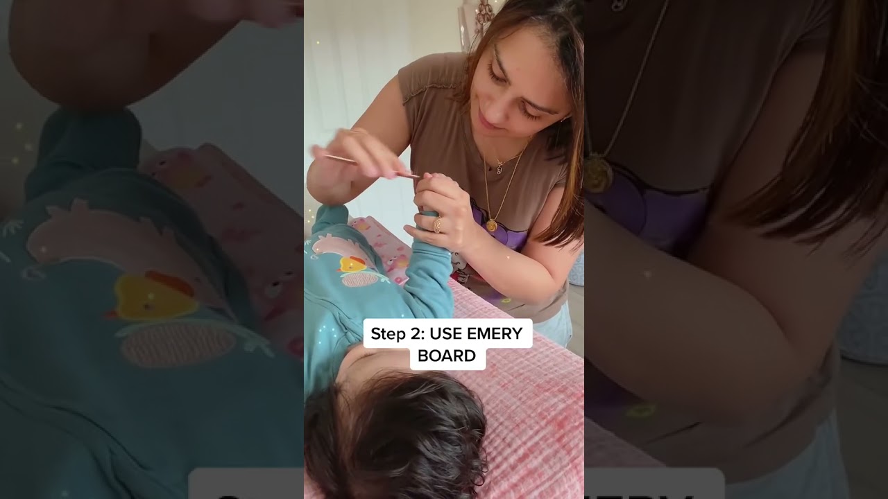 Cutting a baby's nails is scary @shrads #babytips