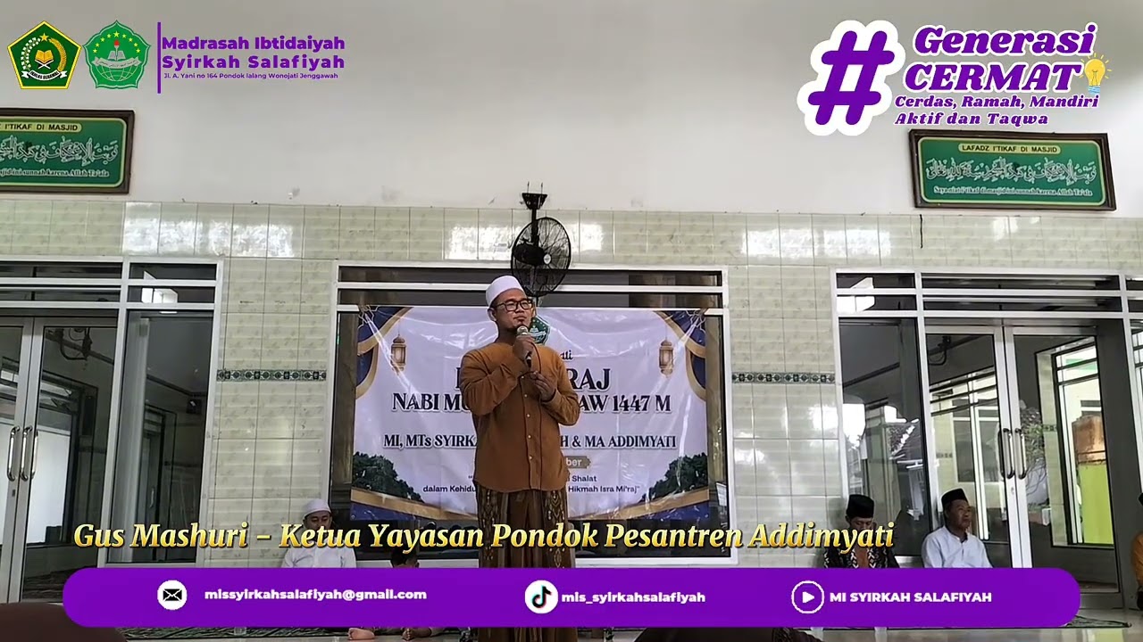 Peringatan Isro' Mi'raj Tahun 1447 H| MI Syirkah Salafiyah 