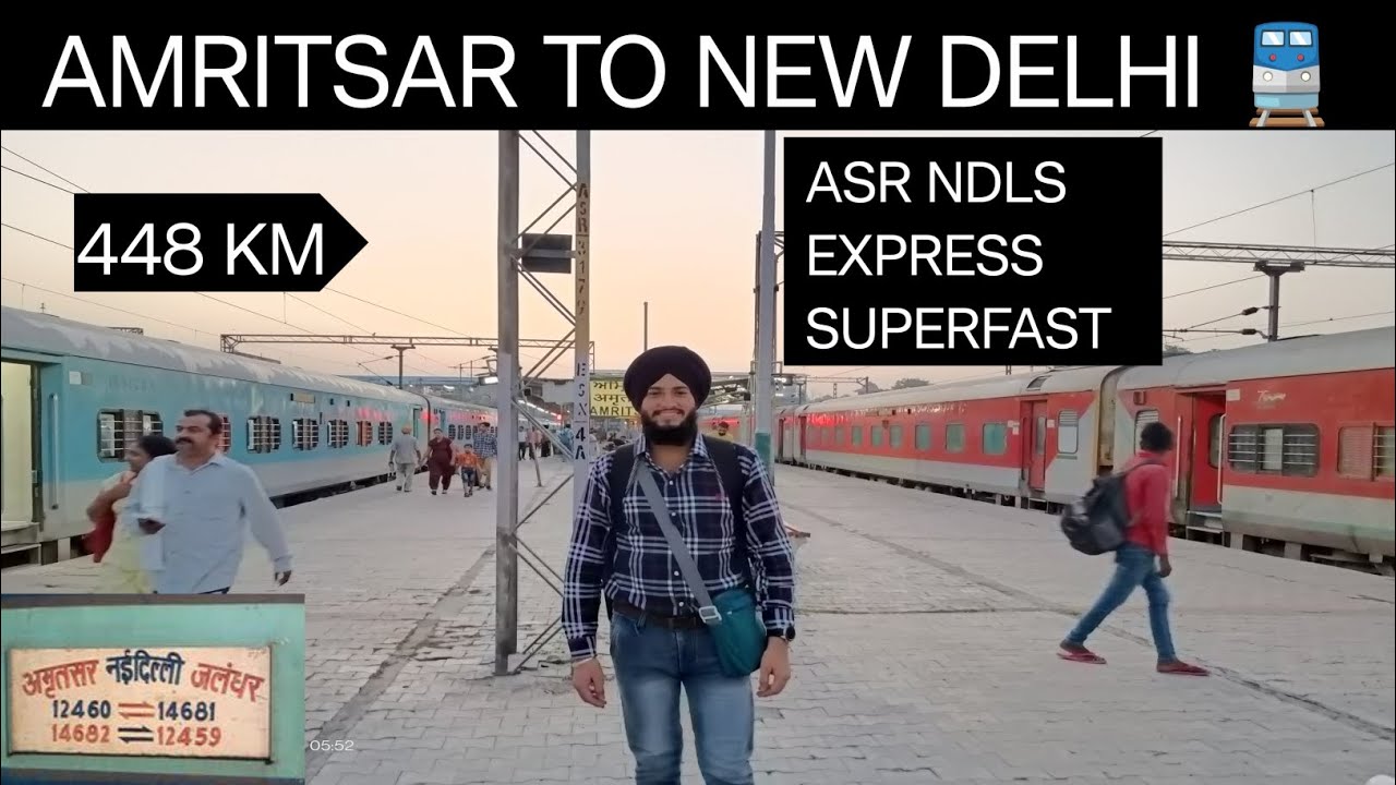 Amritsar to New Delhi train journey 🚆🚃 second sitting @Narinder Singh vlogger
