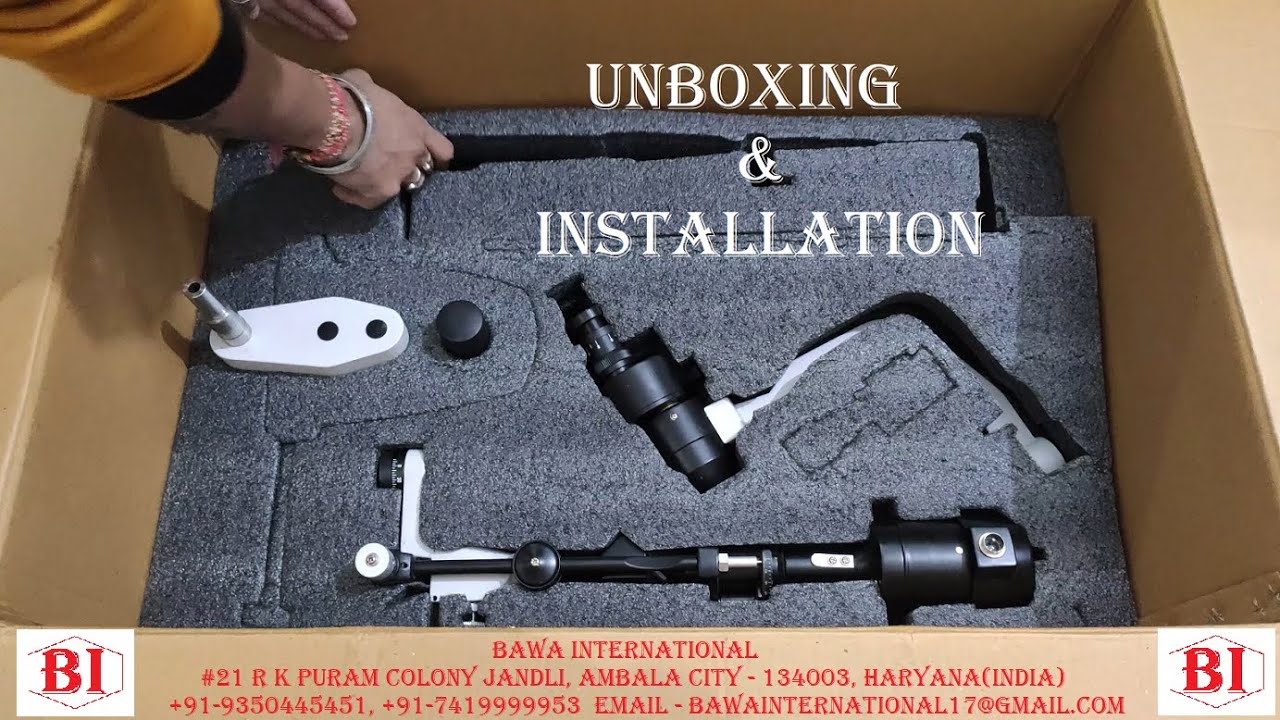 Slit Lamp Unboxing & Installation by Bawa International +91-9350445451