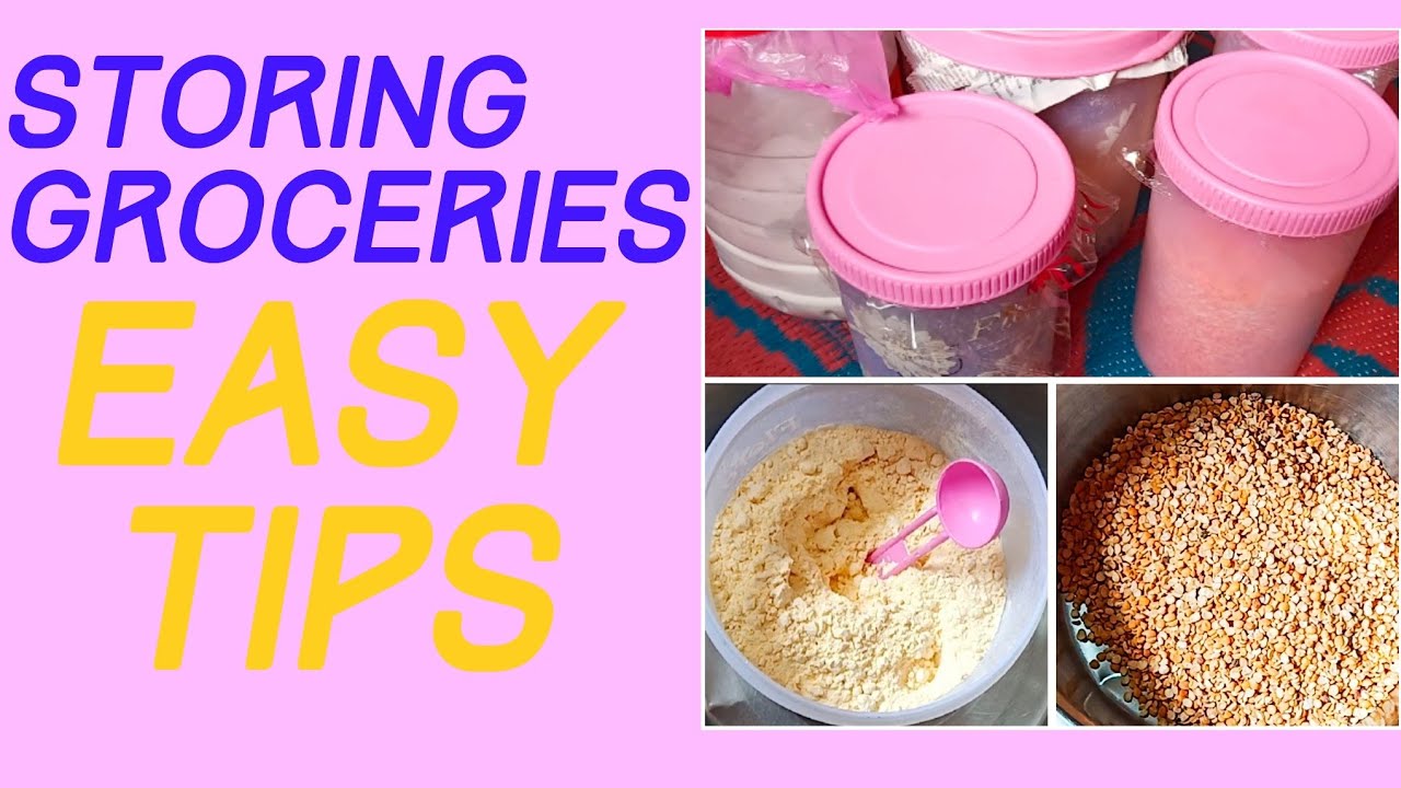 Easy Tips For Storing Groceries 👍|| Prevent Groceries from moisture & insect attack || Ideas 💡 ||