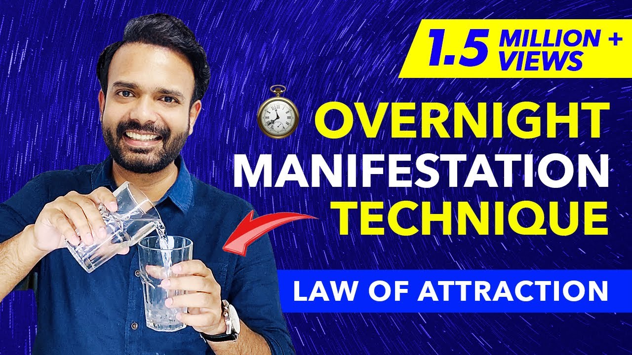 ✅ OVERNIGHT LAW OF ATTRACTION MANIFESTATION TECHNIQUE | Two Cup Method Quantum Jumping