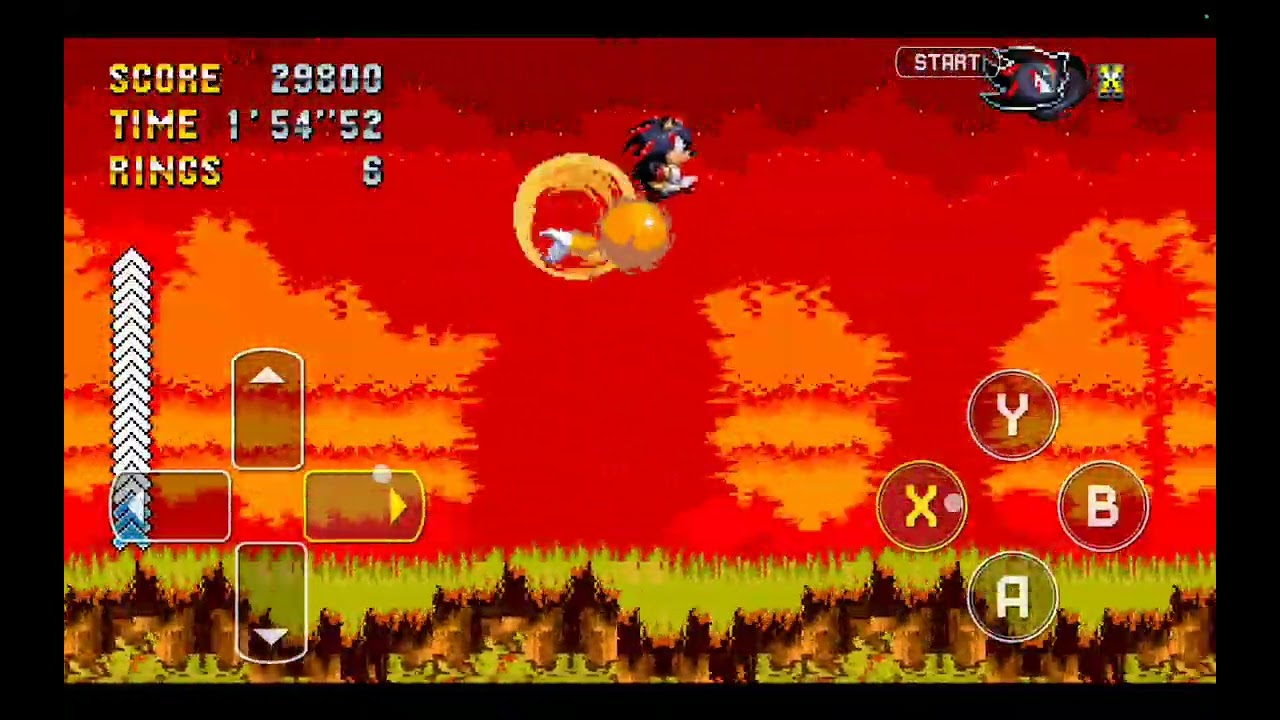 Играем за Шедоу в sonic 3 air
