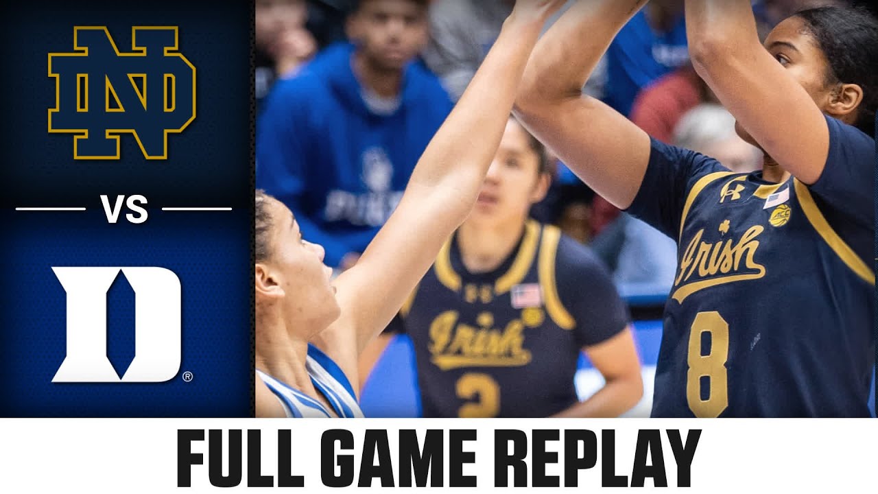 Notre Dame vs. Duke Full Game Replay | 2025-26 ACC Women's Basketball