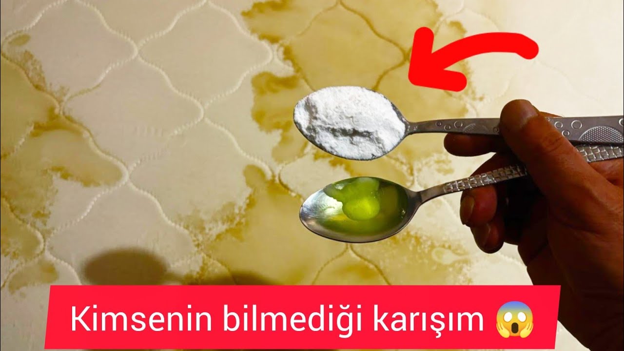Yataktaki Sarı Lekeler Nasıl Temizlenir? | Yatak Temizliği Nasıl Temizlenir? 🔥