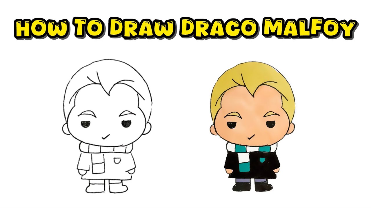 How to Draw Cartoon Draco Malfoy from Harry Potter – Easy Drawing