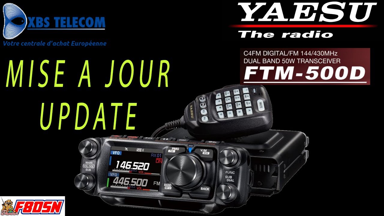 FTM-500D MISE A JOUR - UPDATE #radioamateur #hamradio #YAESU #pmr446