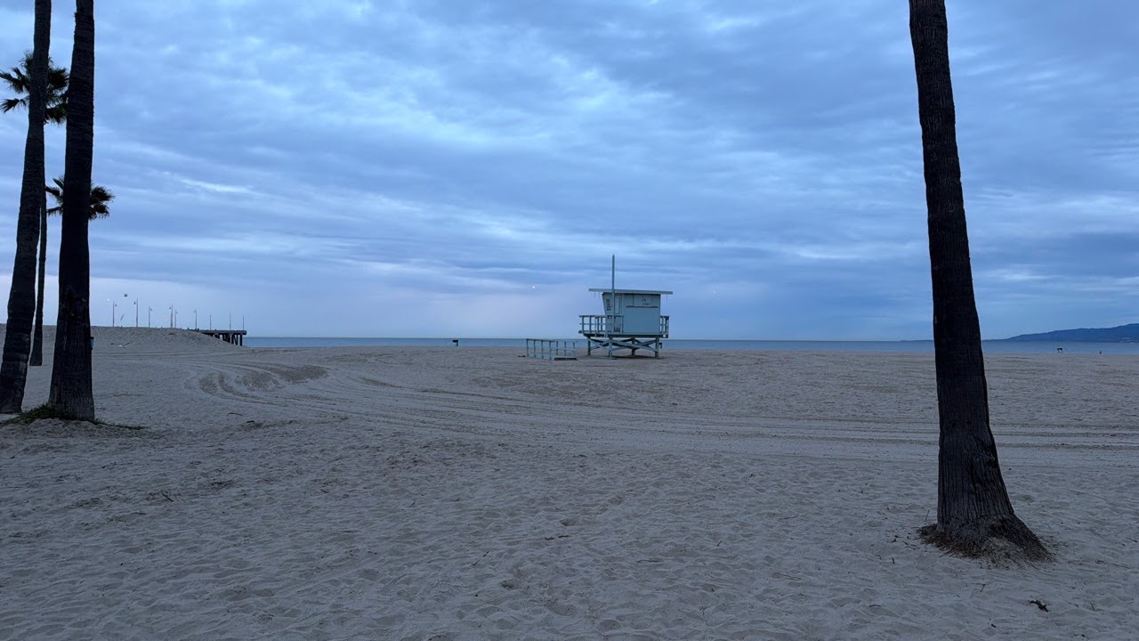 Morning commute from Venice to Santa Monica 