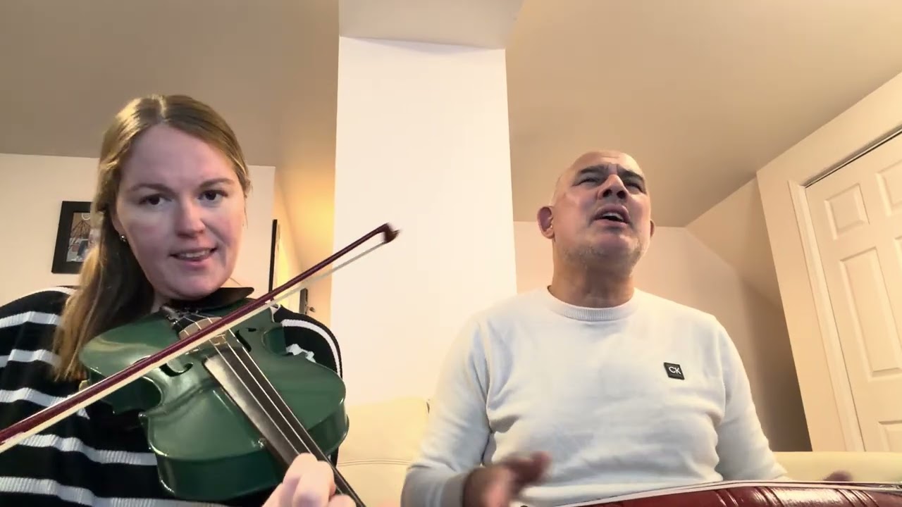 Canadian-Nepali couple singing Nepali song. :) 