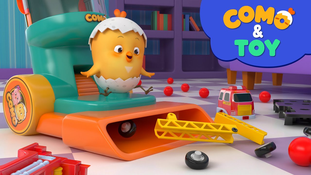 Como | Vacuum Cleaner  | Learn colors and words | Cartoon video for kids | Como Kids TV