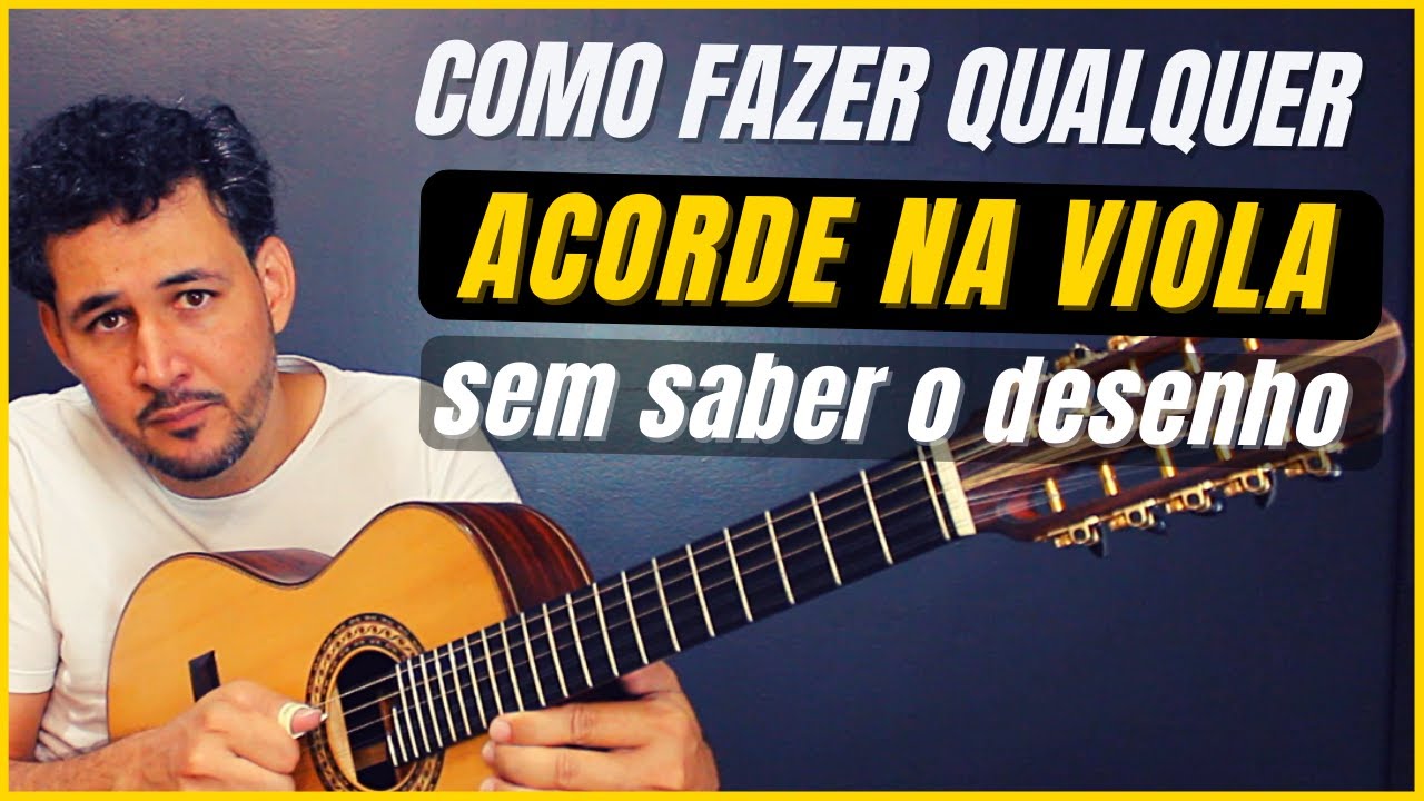 COMO MONTAR OS ACORDE NA VIOLA - Aprenda Passo a Passo | tutorial Como tocar na viola | Teoria