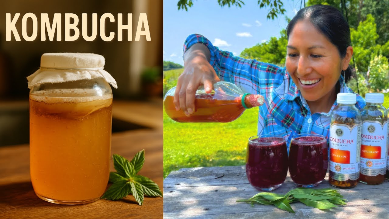 Cómo hacer KOMBUCHA en CASA! Primera y Segunda Fermentación/Lucy Rich🇺🇸🇵🇪