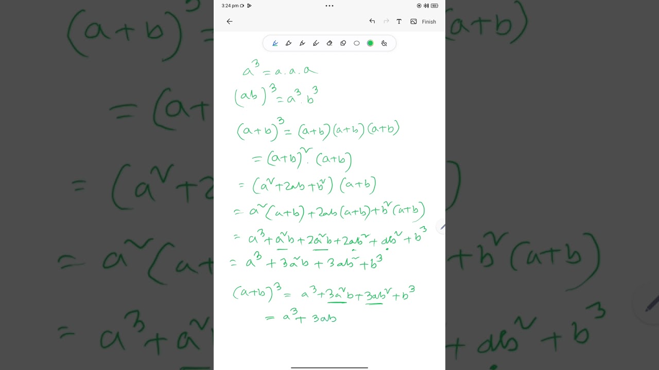 Maths for class VIII topic cube of a polynomial 