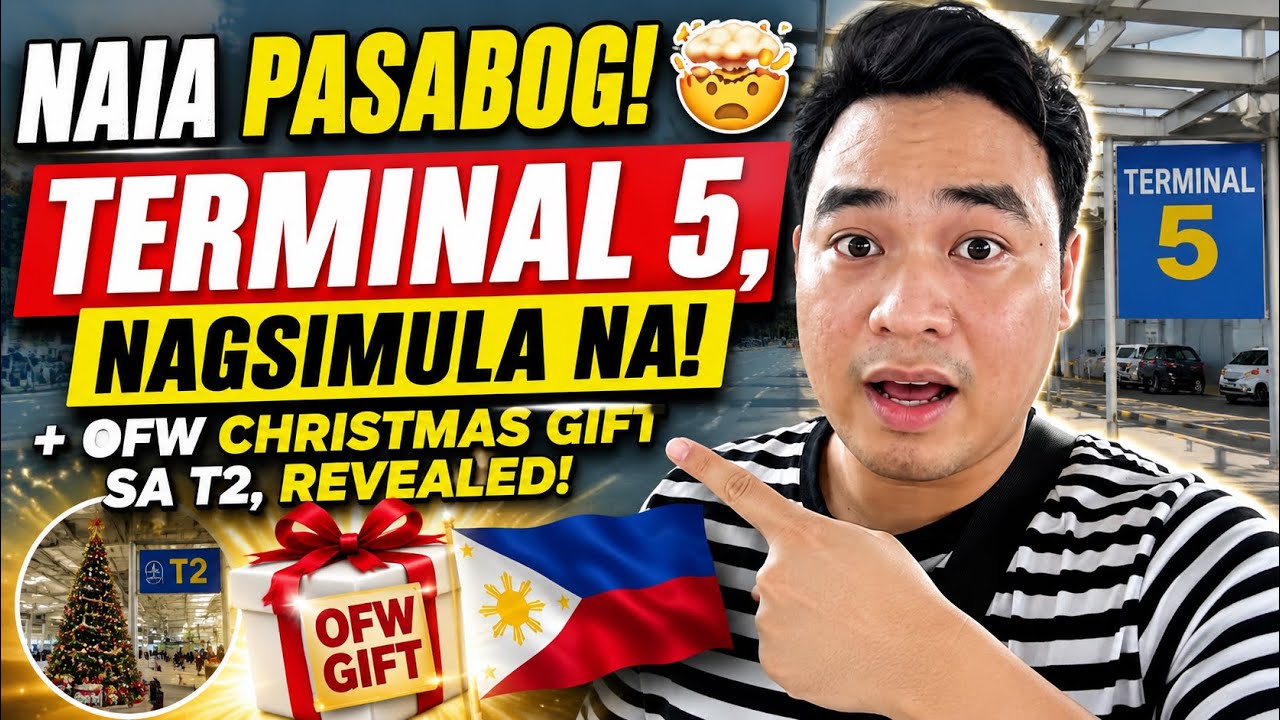 NAIA PASABOG! 🤯 Terminal 5, NAGSIMULA NA! + OFW Christmas Gift sa T2, REVEALED! 🇵🇭 | Nico Dormis