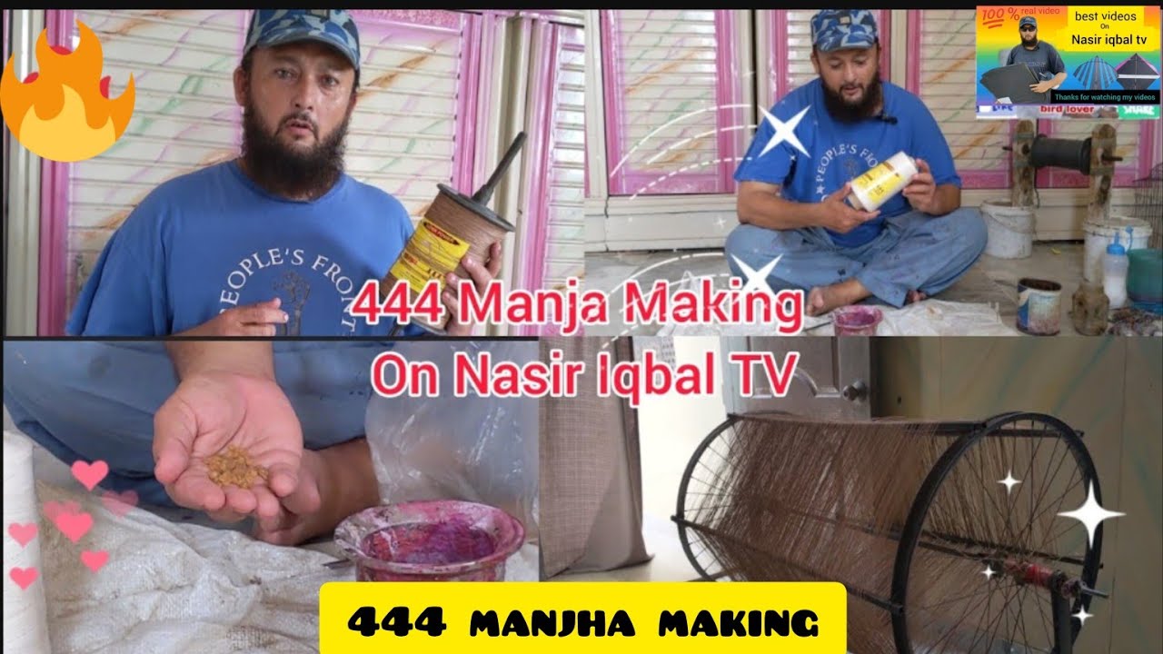 Home Manja Making on nasir iqbal Tv||Manya Making at Home