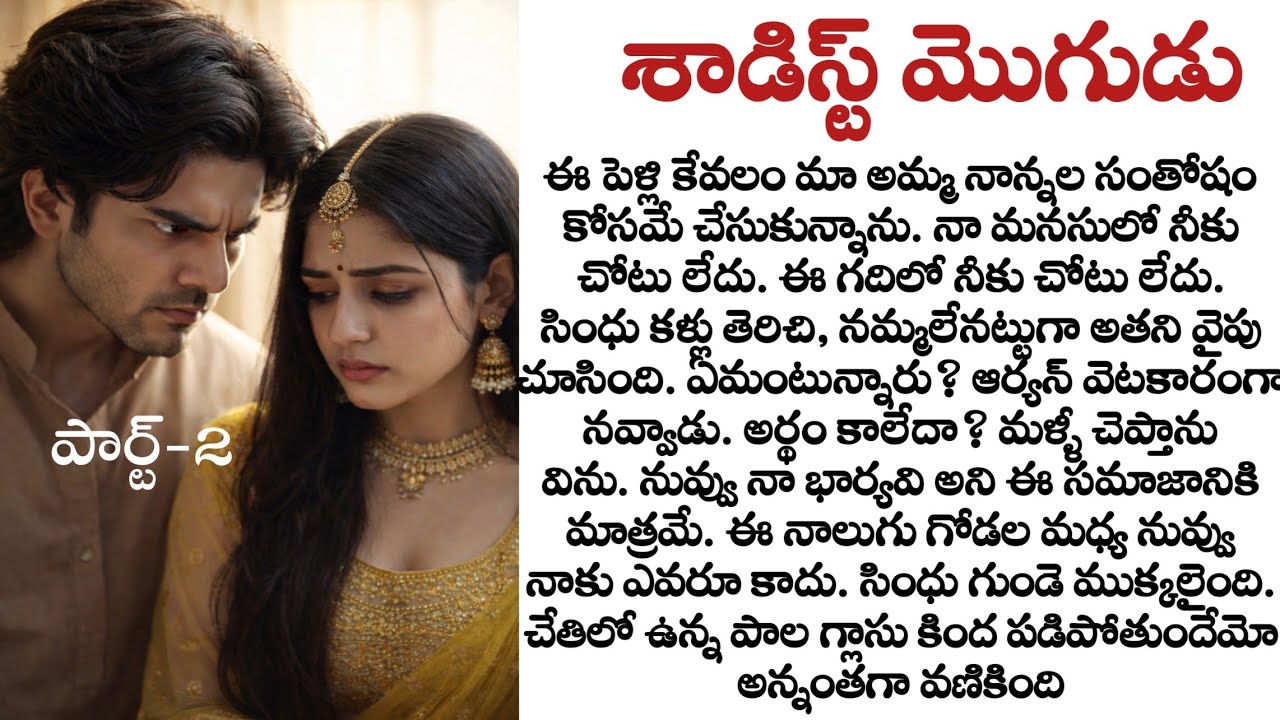 శాడిస్ట్ మొగుడు పార్ట్-2 : శ్వేతా ఆర్యన్ పెళ్లి ఎందుకు ఆగిపోయింది?| Sadist Mogudu| Telugu audio book