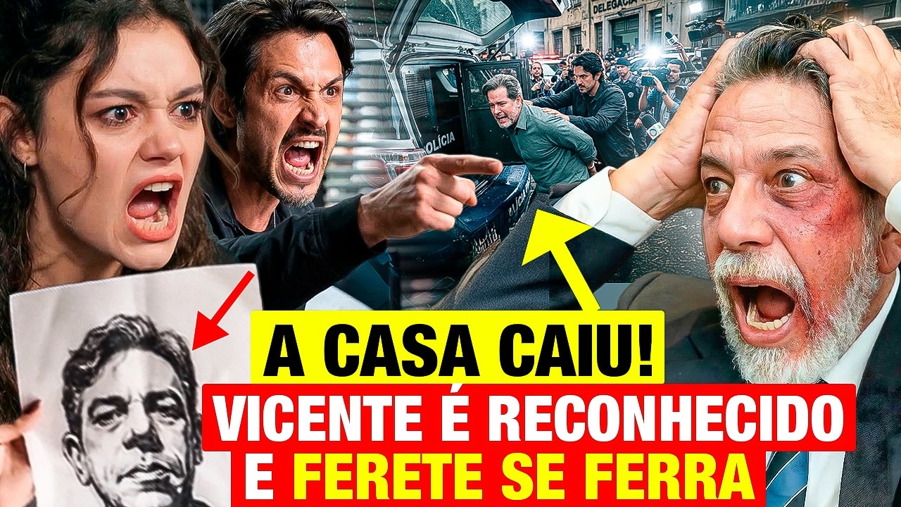 TRÊS GRAÇAS: QUINTA 19/3 - Gerluce RECONHECE VICENTE e PAULINHO da o TROCO EM FERETE E VICENTE!