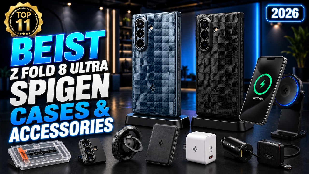 Топ-11 лучших чехлов и аксессуаров Spigen для Galaxy Z Fold 8 Ultra, которые стоит купить! 🔥