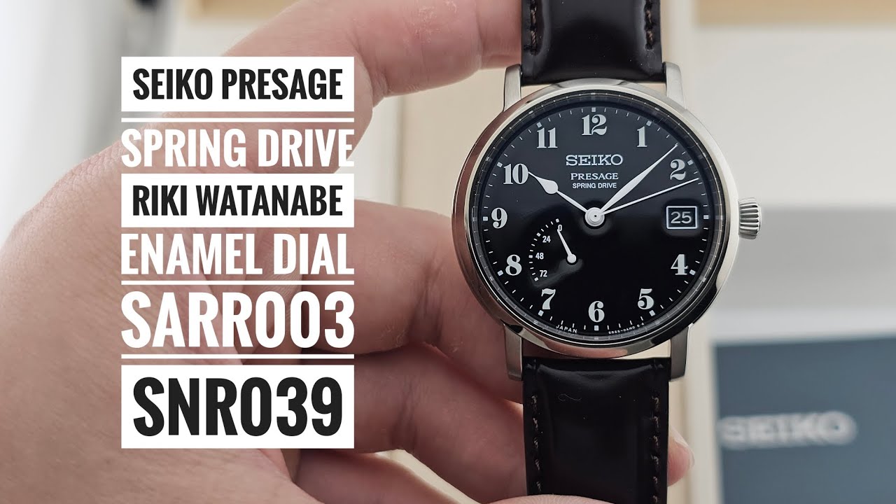 Seiko Presage Spring Drive Riki Watanabe Enamel Dial SARR003 SNR039