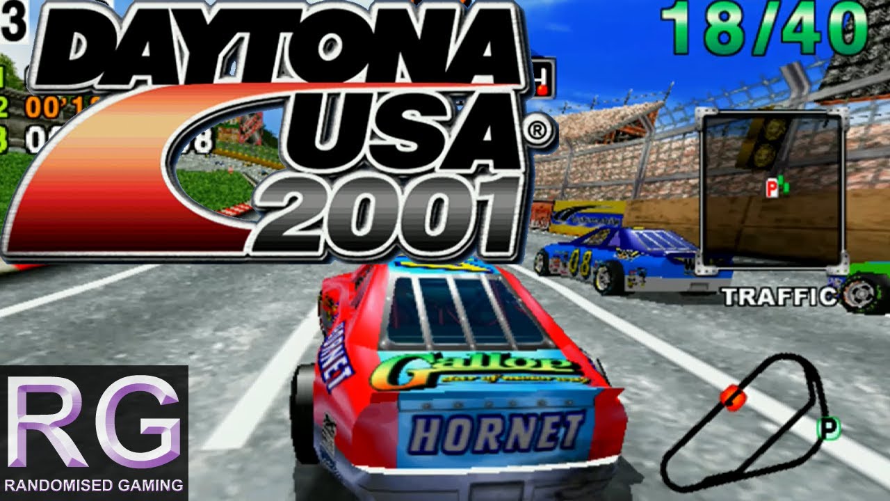 Daytona USA 2001 - Sega Dreamcast - Intro & Three Seven Speedway Race Gameplay [HD 1080p 60fps]